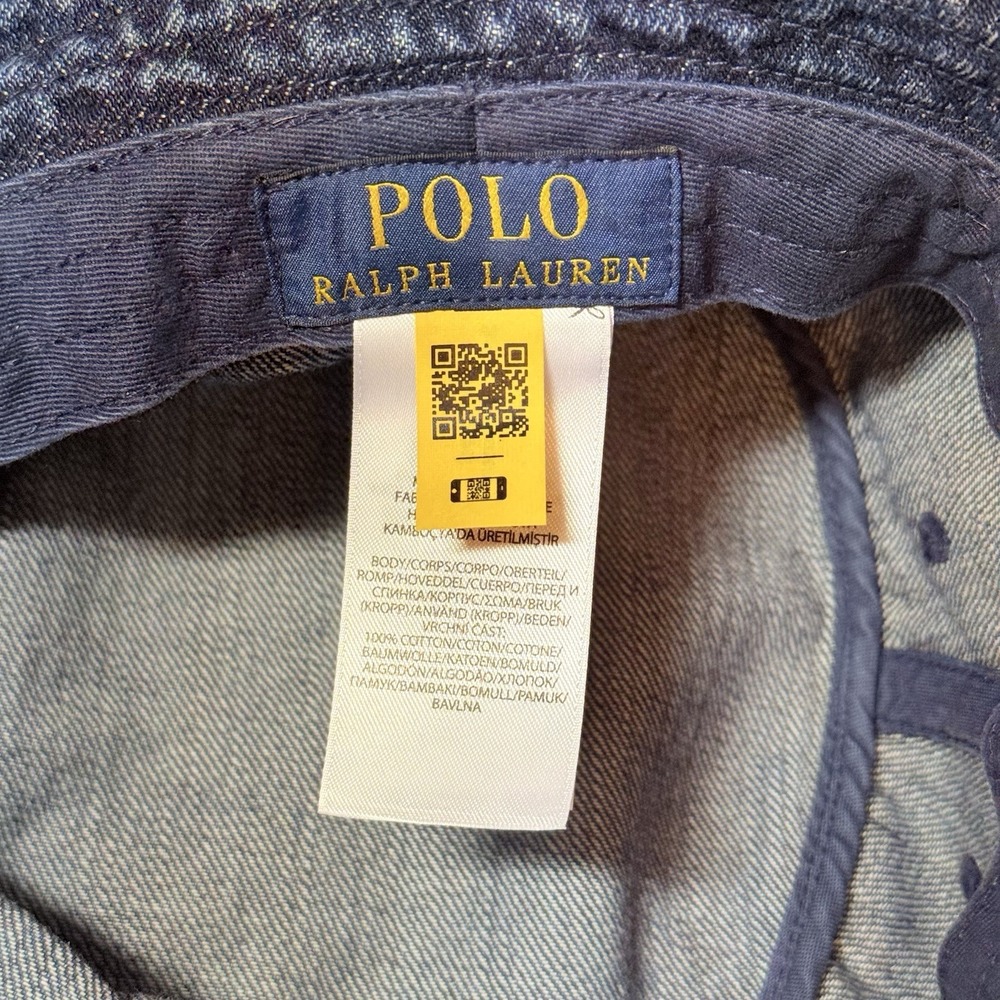 Polo Ralph Lauren Denim Loft Bucket Hat Logo Unisex Sz S/M - Picture 7 of 10